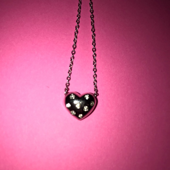 Swarovski Crystal Double-Sided Heart Necklace - Picture 5 of 5